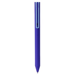 Penna a sfera in plastica soft touch blu royal personalizzata B11308BL
