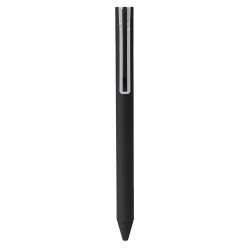 Penna a sfera in plastica soft touch nera personalizzata B11308N