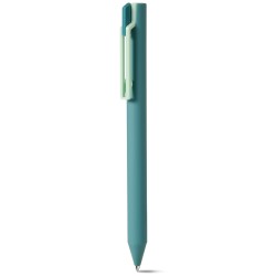 Penna a sfera in plastica soft touch verde personalizzata B11308V