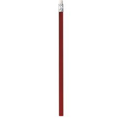 Matita con gomma in legno rosso personalizzato B11150R