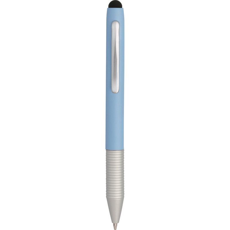 Mini penna a sfera con touch screen in metallo blu sky personalizzata B11161SK