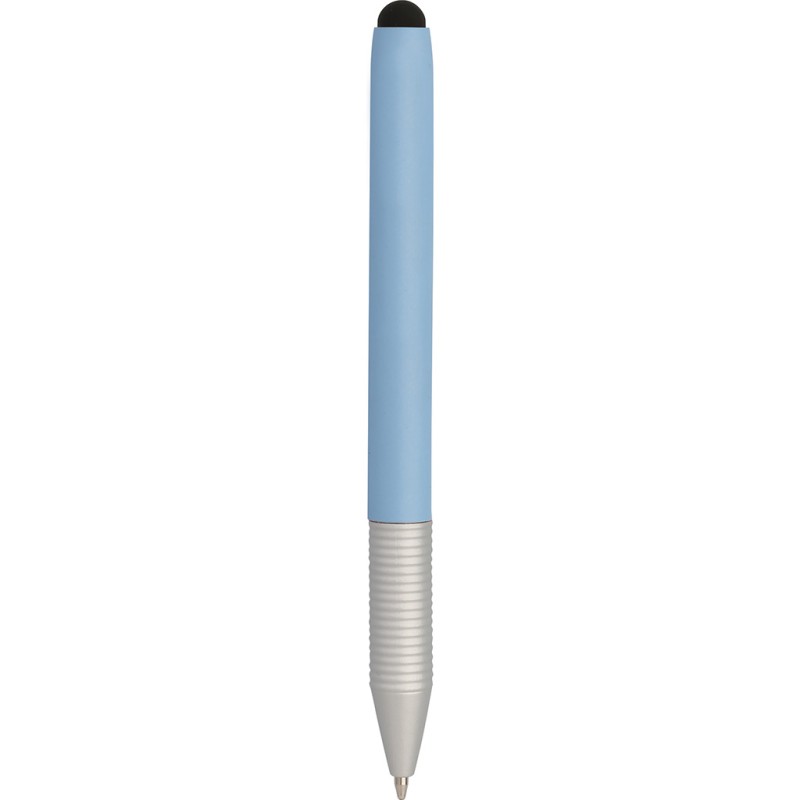 Mini penna a sfera con touch screen in metallo blu sky personalizzata B11161SK