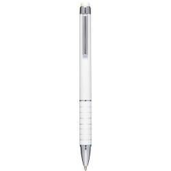 Mini penna  a sfera con touch screen in plastica e metallo bianca personalizzata B11168B