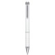 Mini penna  a sfera con touch screen in plastica e metallo bianca personalizzata B11168B