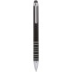 Mini penna  a sfera con touch screen in plastica e metallo nera personalizzata B11168N