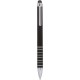 Mini penna  a sfera con touch screen in plastica e metallo nera personalizzata B11168N