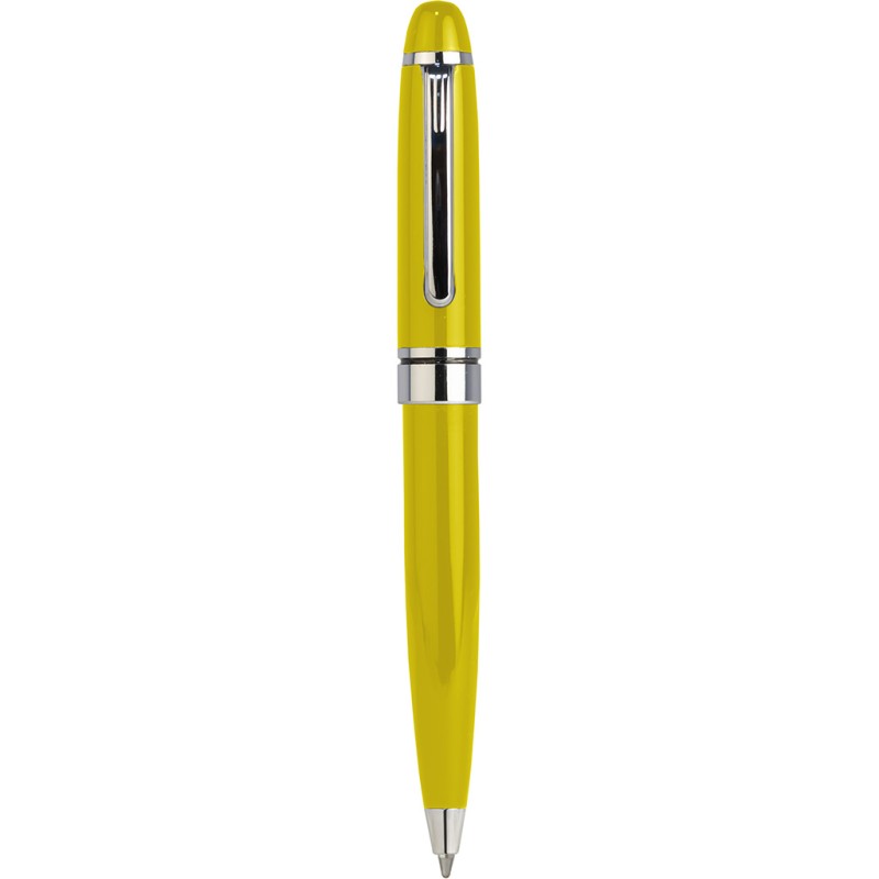 Mini penna a sfera in metallo gialla personalizzata B11041G