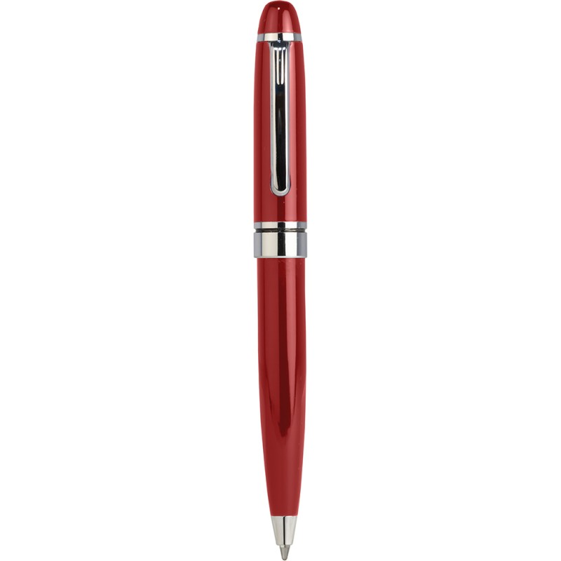 Mini penna a sfera in metallo rossa personalizzata B11041R