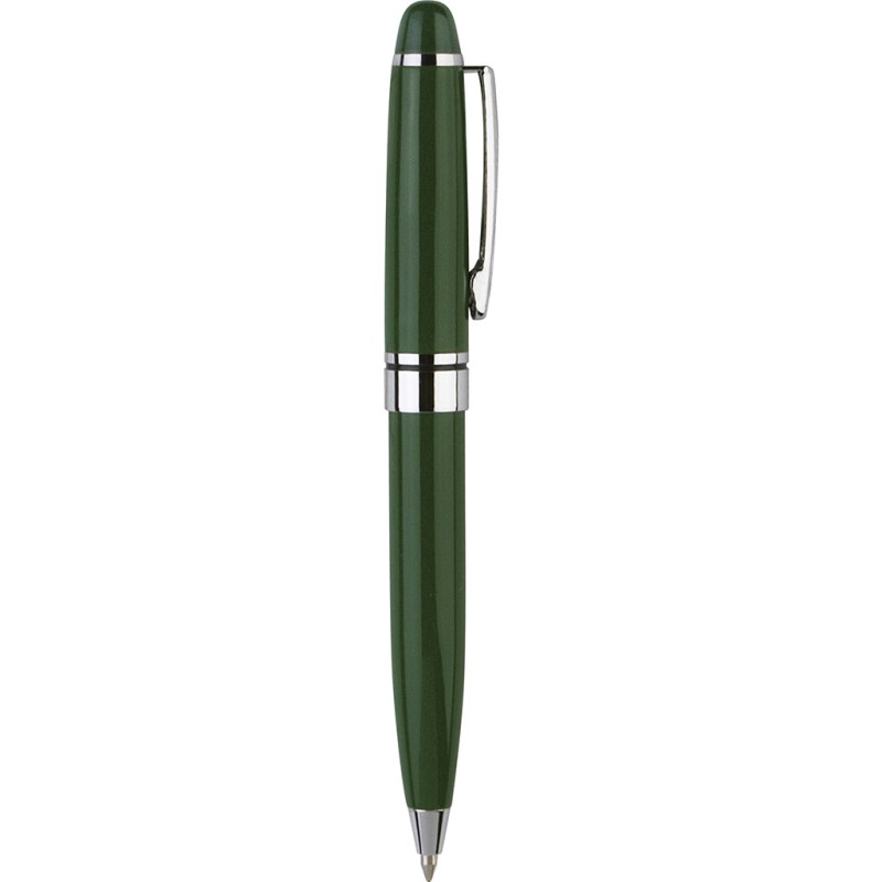 Mini penna a sfera in metallo verde personalizzata B11041V