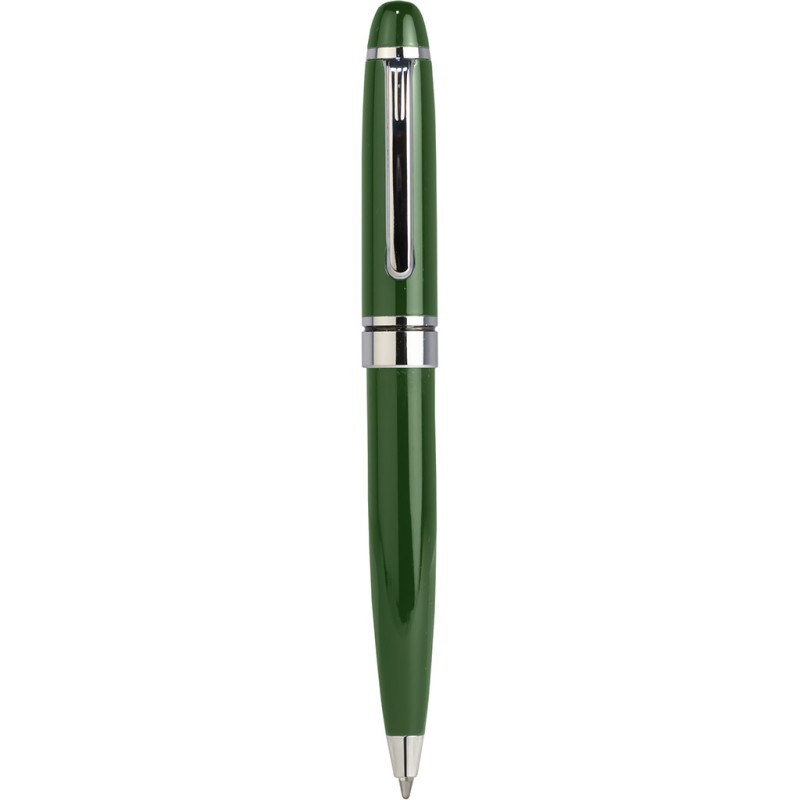 Mini penna a sfera in metallo verde personalizzata B11041V