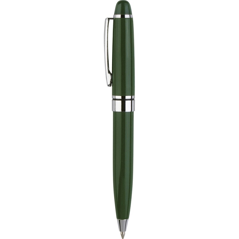 Mini penna a sfera in metallo verde personalizzata B11041V