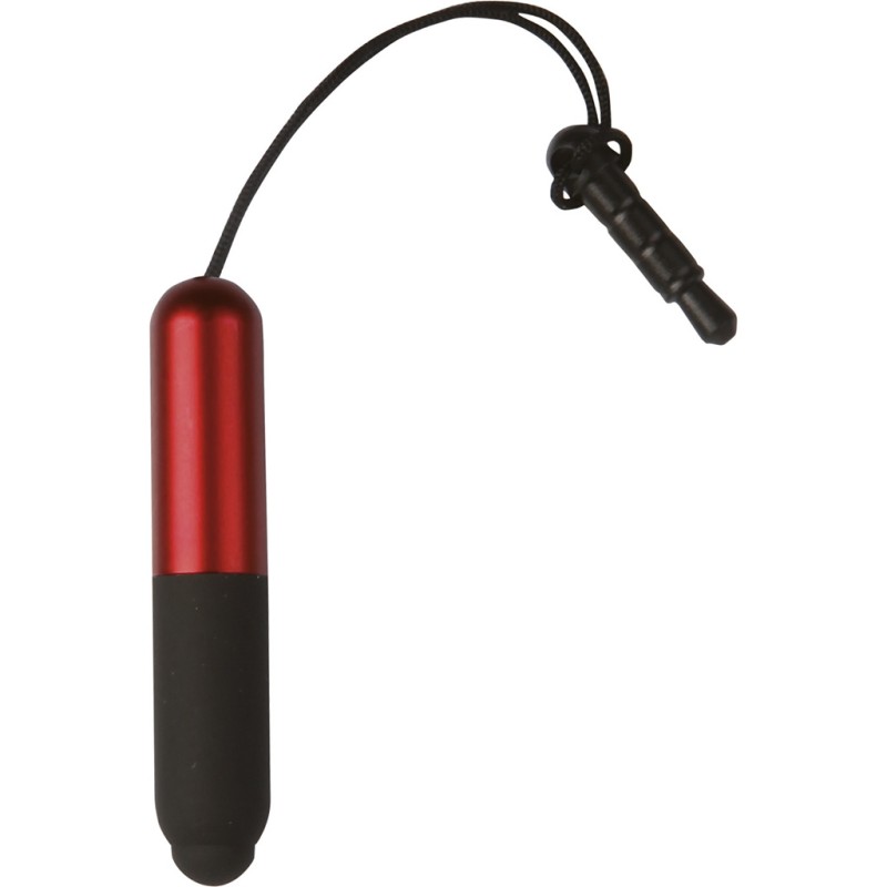 Mini penna con touch screen in plastica rossa personalizzata B11203R