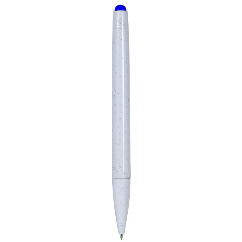 Penna a sfera cancellabile in plastica abs riciclata blu royal personalizzata B11283BL