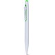 Penna a sfera cancellabile in plastica abs riciclata verde acido personalizzata B11283VA
