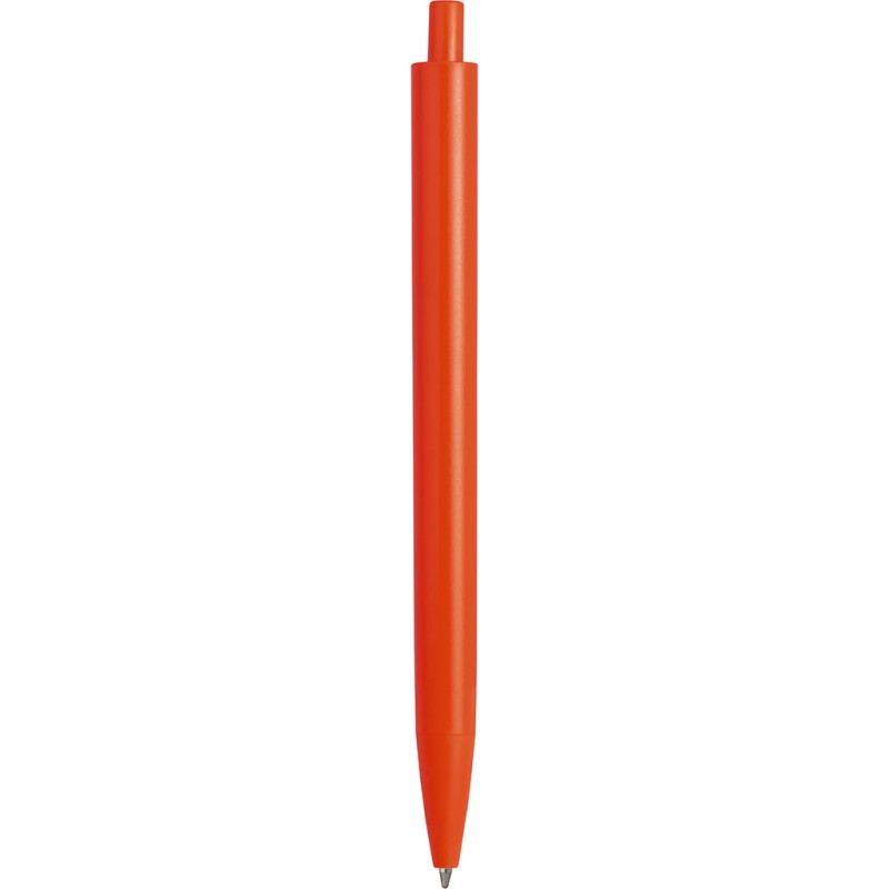 Penna a sfera colori  fluorescenti in plastica arancione personalizzata B11035A