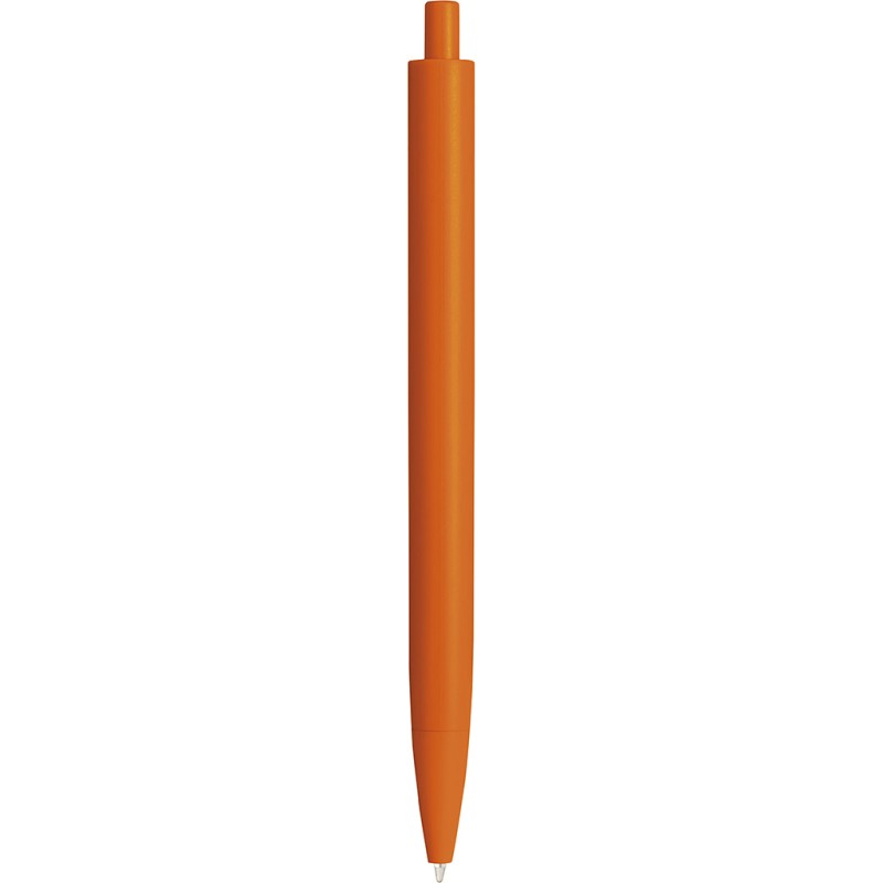 Penna a sfera colori  fluorescenti in plastica arancione personalizzata B11167A