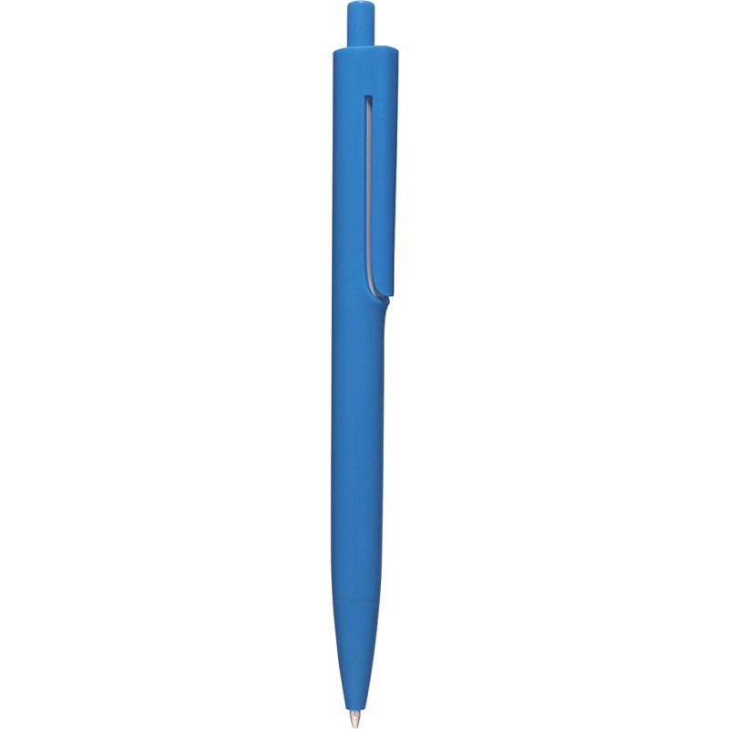 Penna a sfera colori  fluorescenti in plastica blu royal personalizzata B11167BL