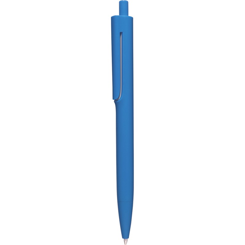 Penna a sfera colori  fluorescenti in plastica blu royal personalizzata B11167BL
