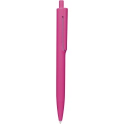 Penna a sfera colori  fluorescenti in plastica fucsia personalizzata B11167FU
