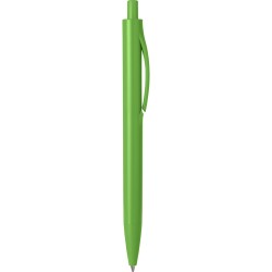 Penna a sfera colori  fluorescenti in plastica verde acido personalizzata B11035VA
