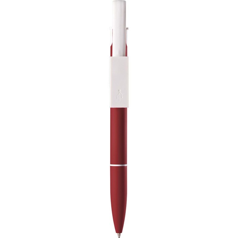 Penna a sfera con cavetto rossa personalizzata B11173R