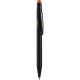 Penna a sfera con touch screen in alluminio arancione personalizzata B11176A