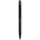 Penna a sfera con touch screen in alluminio arancione personalizzata B11176A