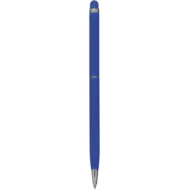 Penna a sfera con touch screen in alluminio blu royal personalizzata B11163BL