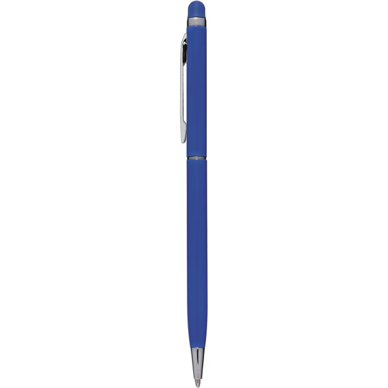 Penna a sfera con touch screen in alluminio blu royal personalizzata B11163BL