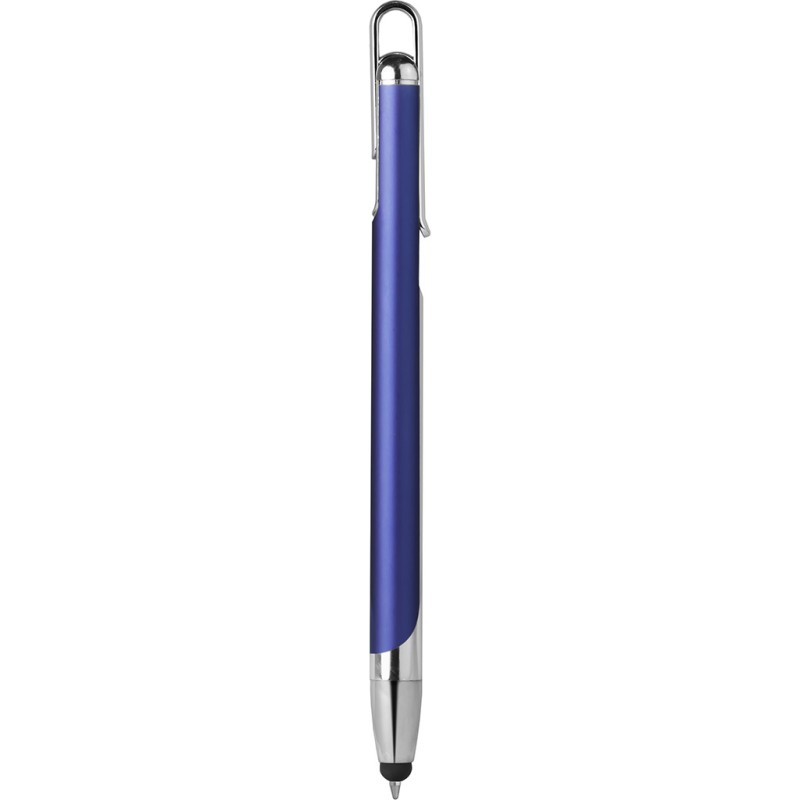 Penna a sfera con touch screen in metallo e plastica blu royal personalizzata B11198BL