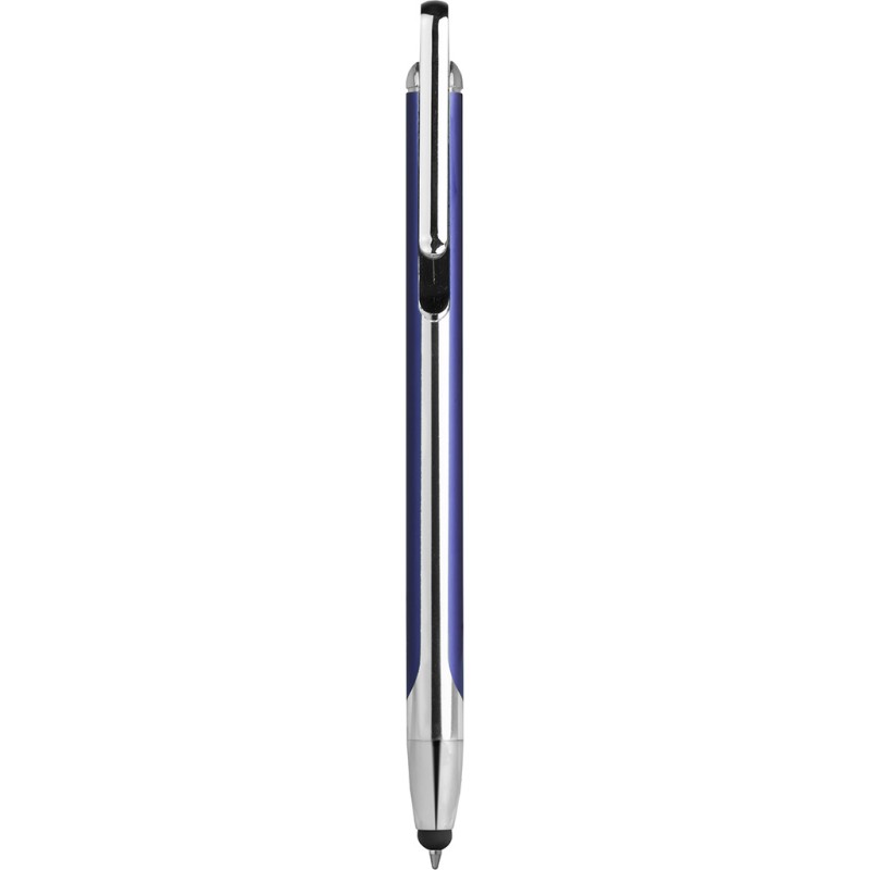 Penna a sfera con touch screen in metallo e plastica blu royal personalizzata B11198BL