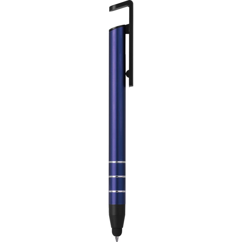 Penna a sfera con touch screen in metallo e plastica blu royal personalizzata B11225BL