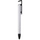 Penna a sfera con touch screen in metallo e plastica grigia personalizzata B11225GR