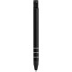 Penna a sfera con touch screen in metallo e plastica nera personalizzata B11225N