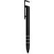 Penna a sfera con touch screen in metallo e plastica nera personalizzata B11225N