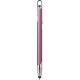 Penna a sfera con touch screen in metallo e plastica rosa personalizzata B11198RS
