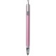Penna a sfera con touch screen in metallo e plastica rosa personalizzata B11198RS