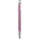 Penna a sfera con touch screen in metallo e plastica rosa personalizzata B11198RS