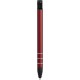 Penna a sfera con touch screen in metallo e plastica rossa personalizzata B11225R