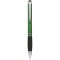 Penna a sfera con touch screen in metallo e plastica verde personalizzata B11165V