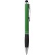 Penna a sfera con touch screen in metallo e plastica verde personalizzata B11165V