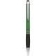 Penna a sfera con touch screen in metallo e plastica verde personalizzata B11165V
