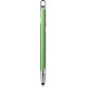 Penna a sfera con touch screen in metallo e plastica verde personalizzata B11198V