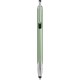 Penna a sfera con touch screen in metallo e plastica verde personalizzata B11198V
