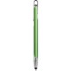 Penna a sfera con touch screen in metallo e plastica verde personalizzata B11198V