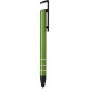 Penna a sfera con touch screen in metallo e plastica verde personalizzata B11225V
