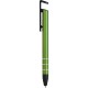 Penna a sfera con touch screen in metallo e plastica verde personalizzata B11225V