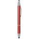 Penna a sfera con touch screen in metallo rossa personalizzata B11183R