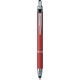 Penna a sfera con touch screen in metallo rossa personalizzata B11183R