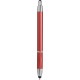 Penna a sfera con touch screen in metallo rossa personalizzata B11183R